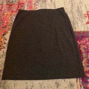 Gray pencil skirt